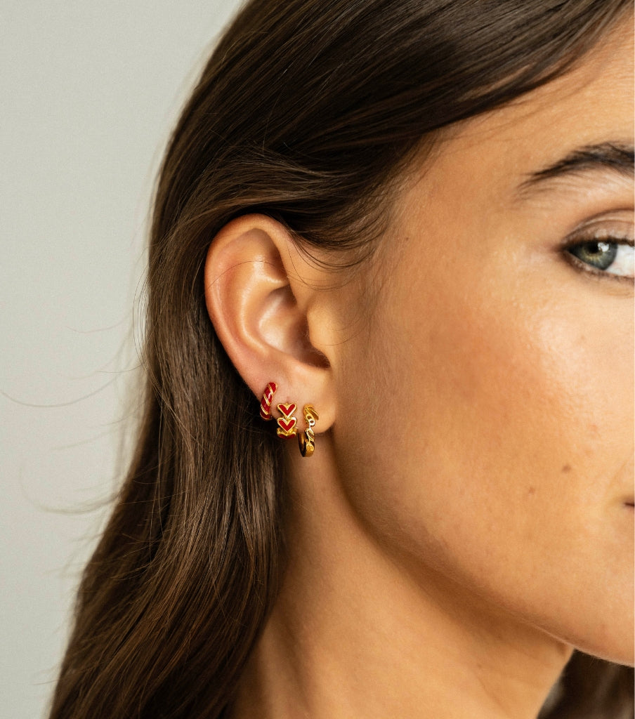 Oorbellen - hearts click