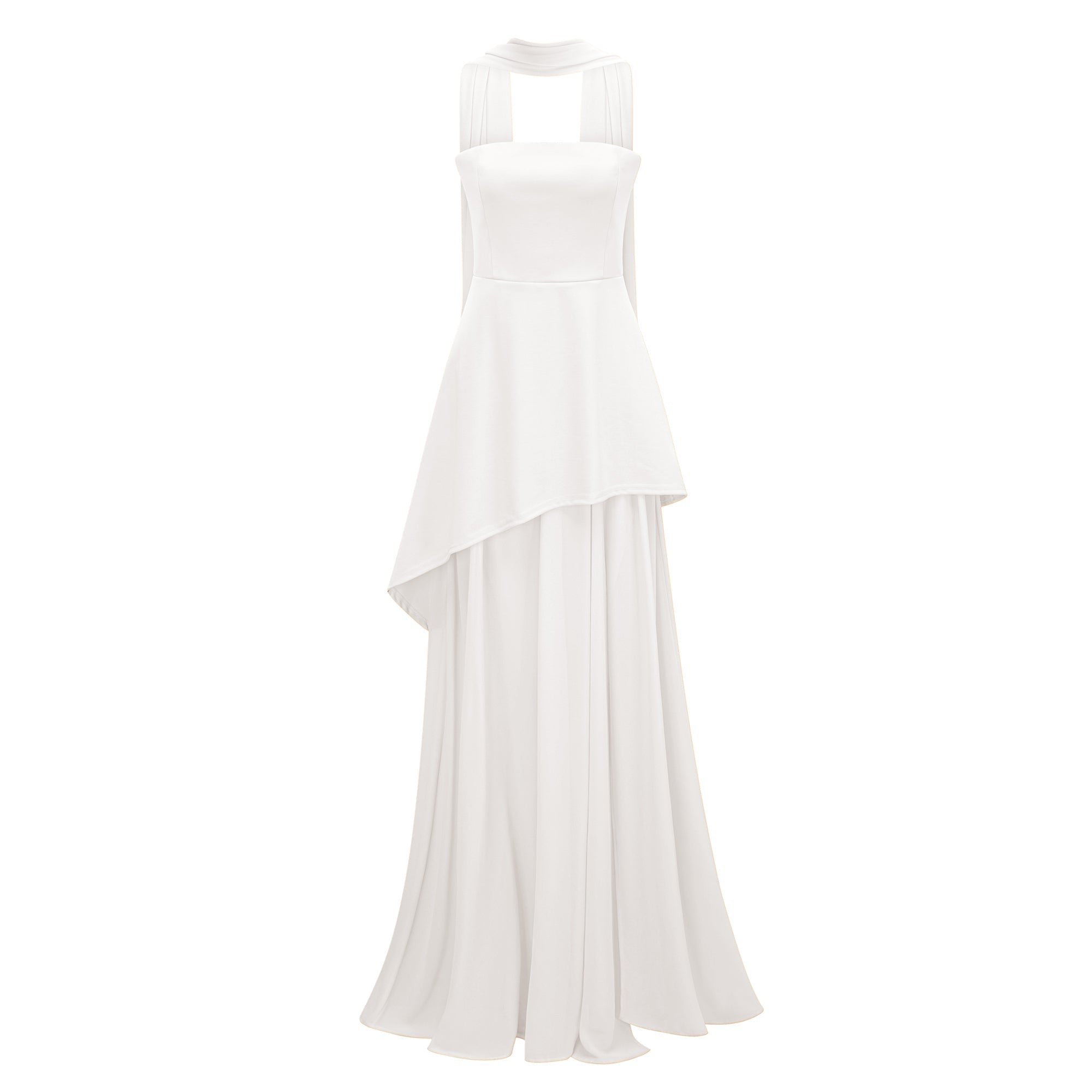 Solène Off-Shoulder Ruched Maxi Gown