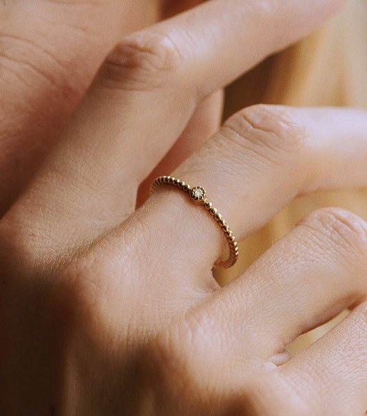 Ring 14k  - the good diamond