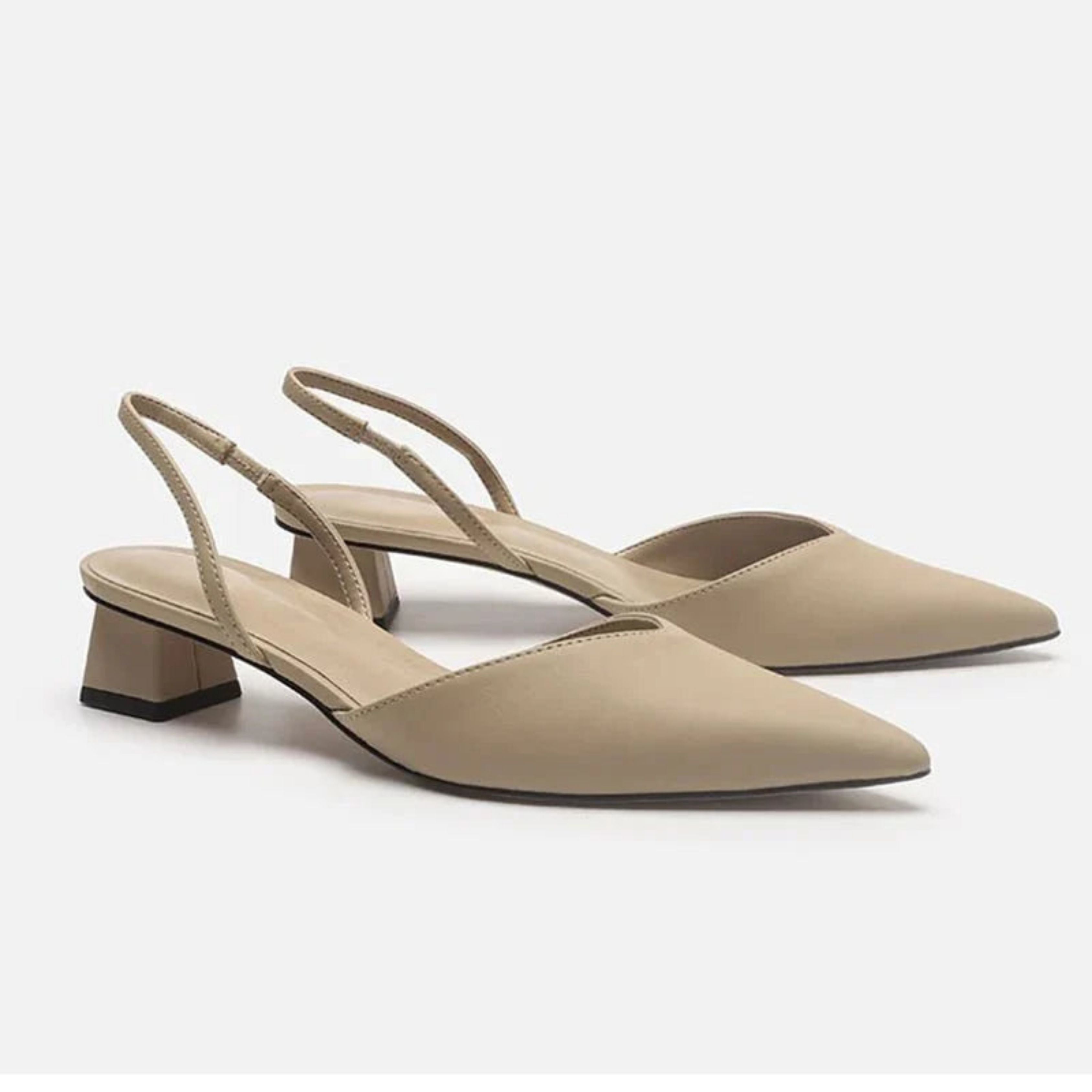 Femke | Trending Slingback Pumps met Lage Hak