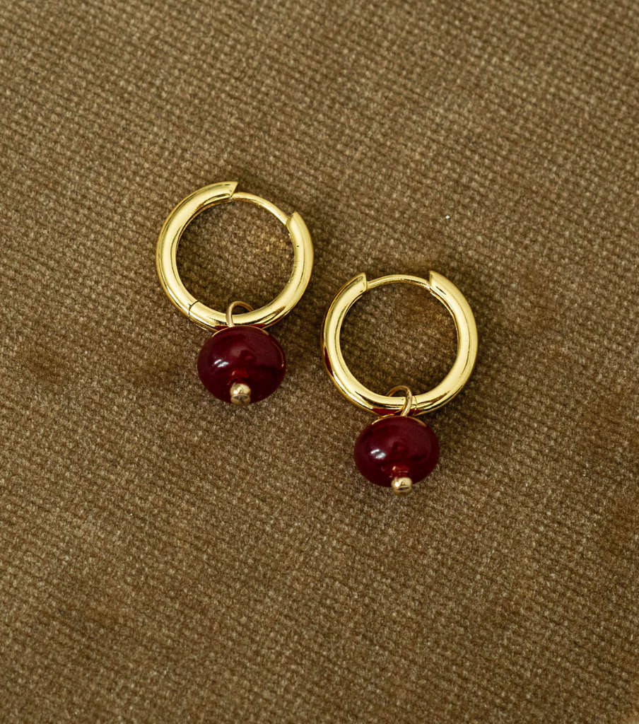 Oorbellen - basic round S