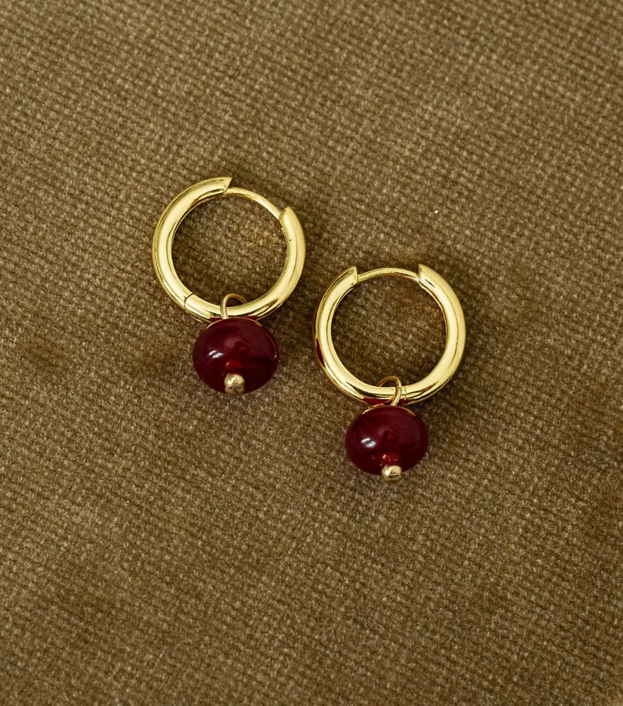 Oorbellen - basic round S