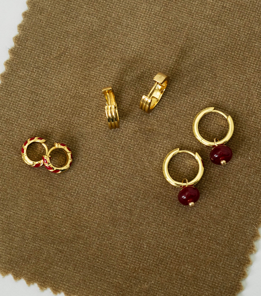 Oorbellen - basic round S