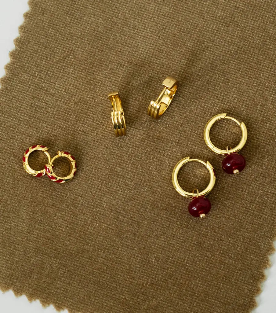 Oorbellen - basic round S