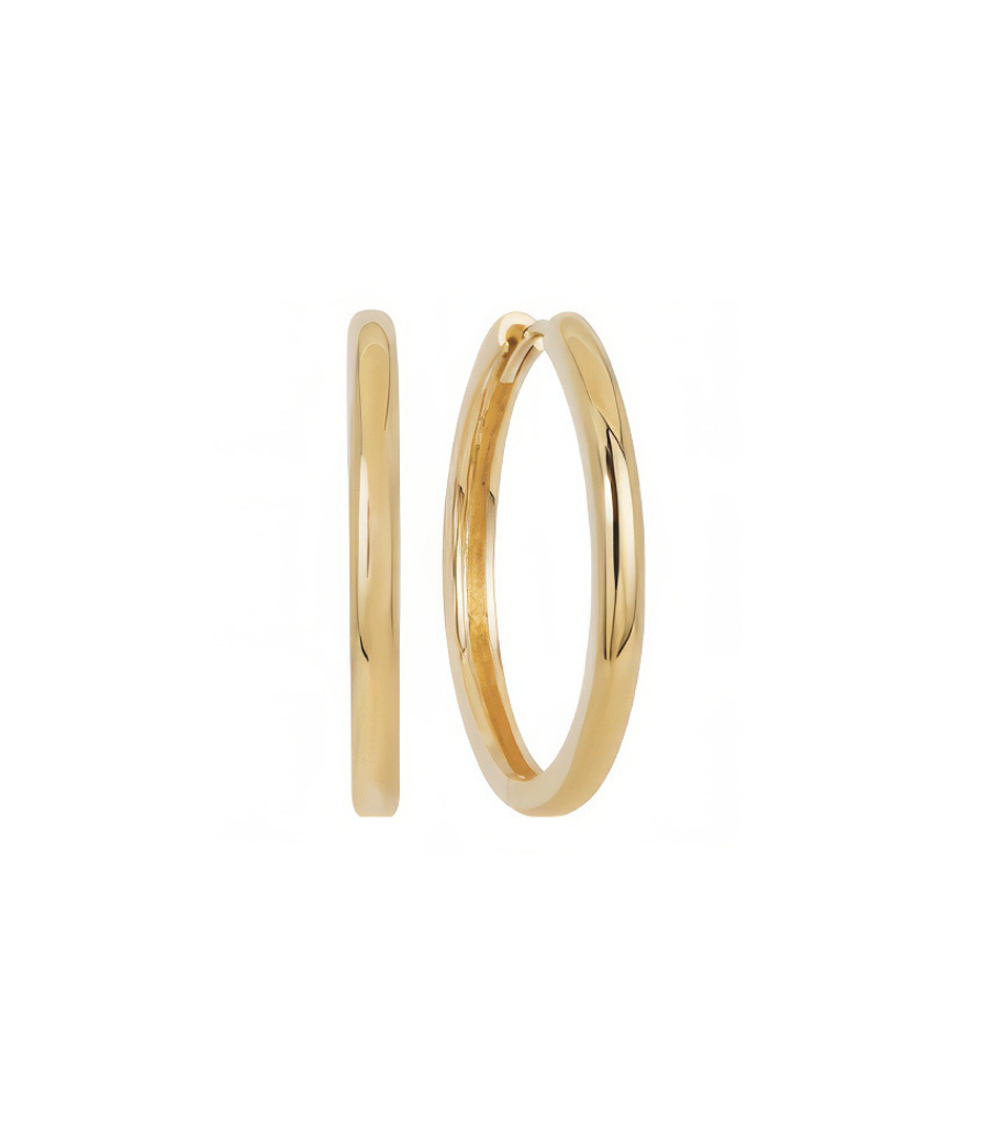 Oorbellen - basic round L