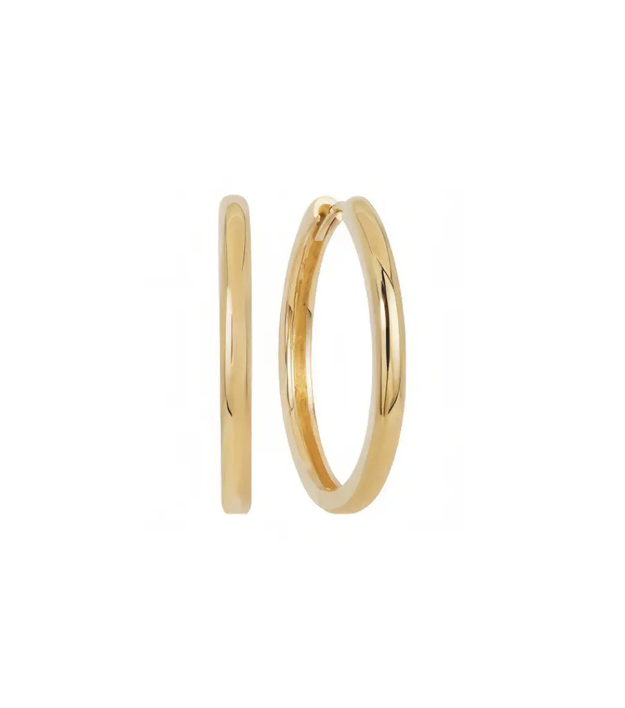 Oorbellen - basic round L