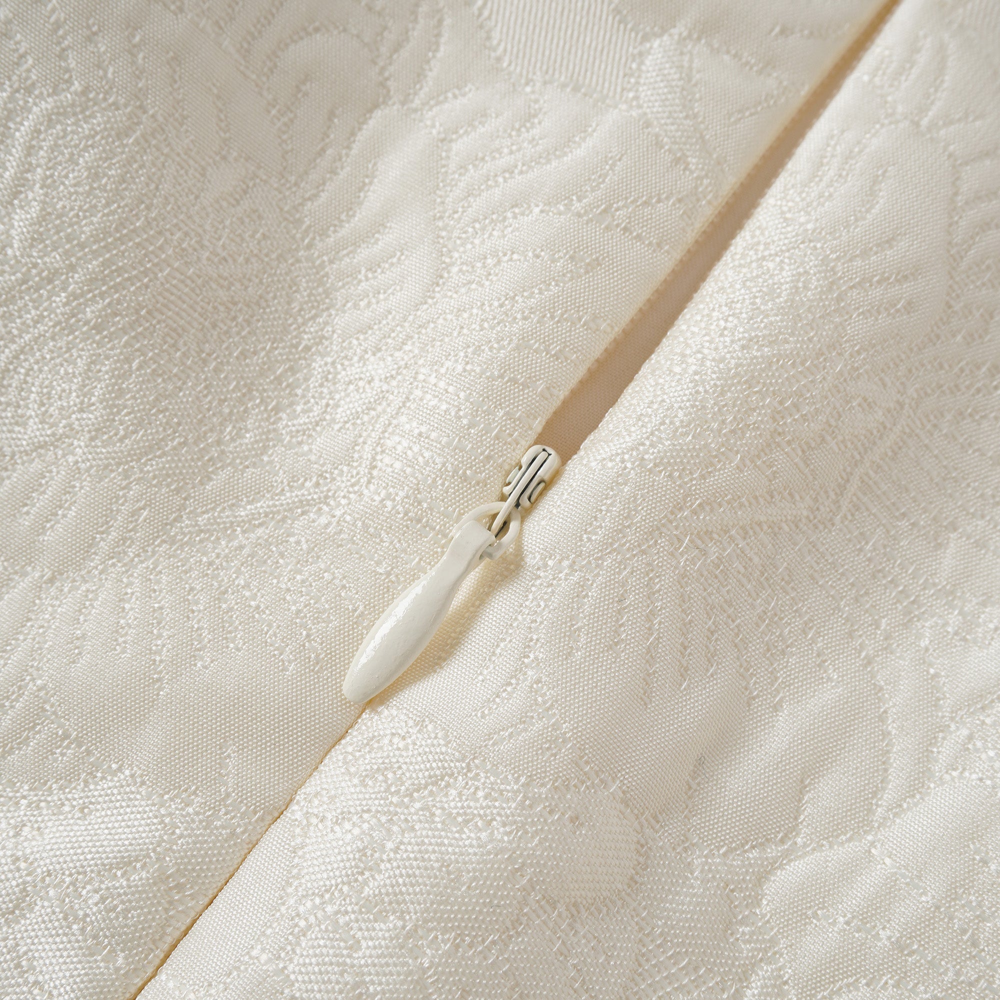 Léa Vit Blommig applikation Virkad Miniklänning