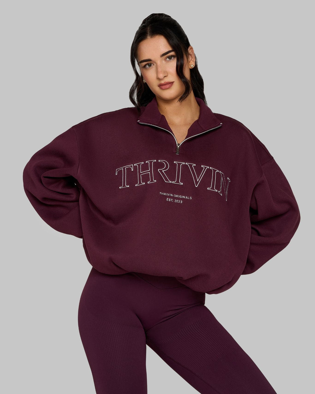 Original Halfzipper Sweater | Winter Plum