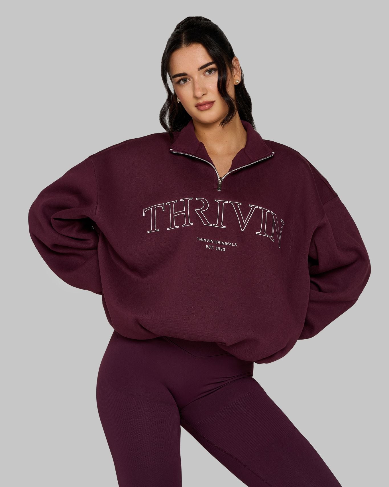 Original Halfzipper Sweater | Winter Plum