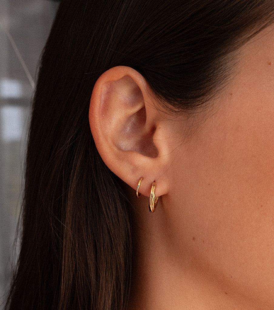 Oorbellen - carved twister