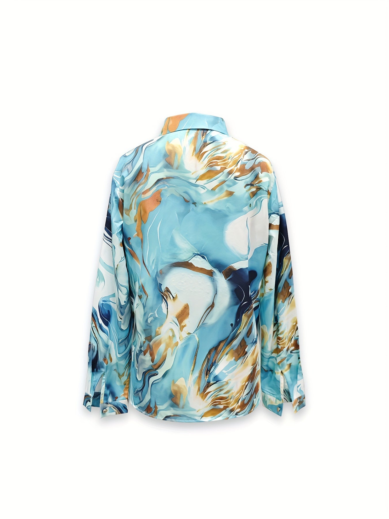 Daniela | Blouse met Abstracte Print en Lange Mouwen