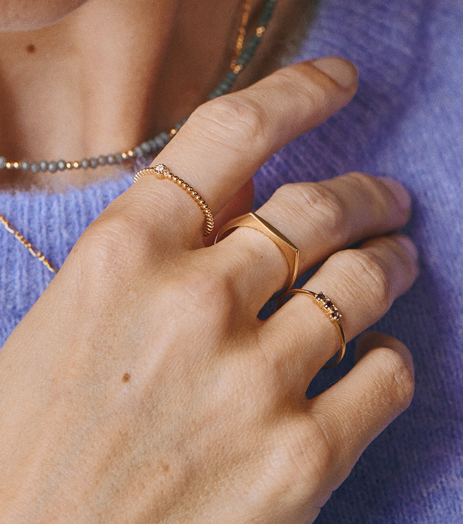 Ring 14k  - the good diamond