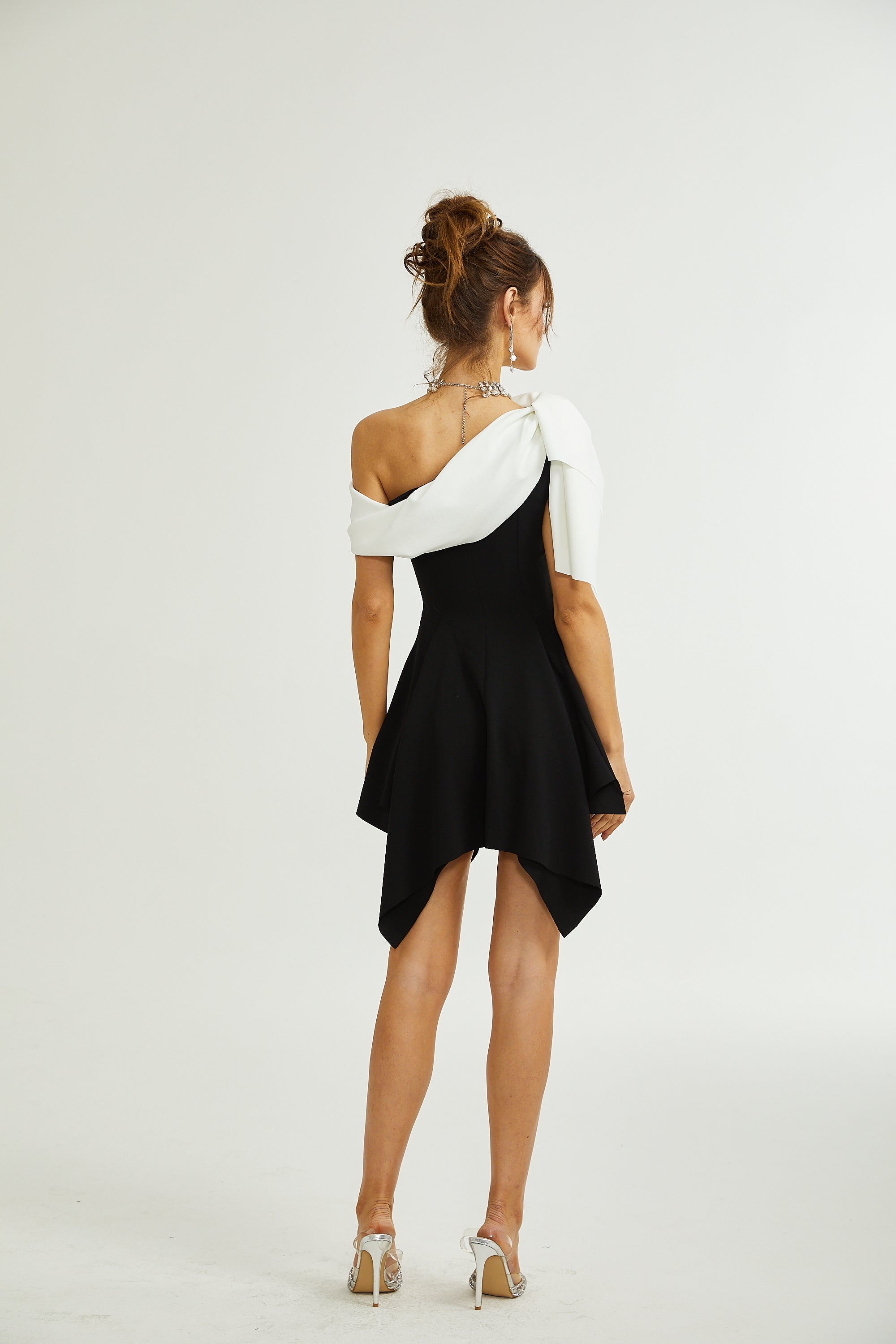 Émeline asymmetrical mini dress
