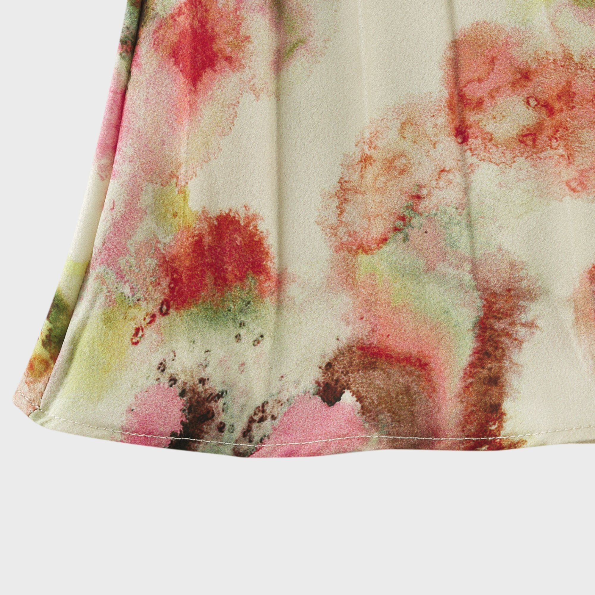 Andréa utskuren blommig plisserad maxiklänning 