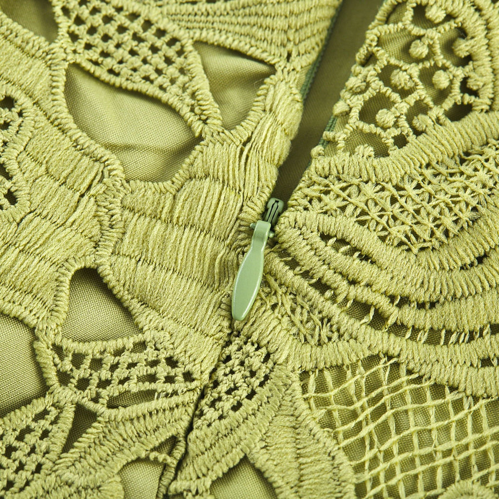 Valérie cut-out embroidered mini dress