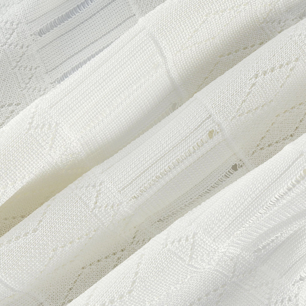 Noémie white cut-out pleated mini dress