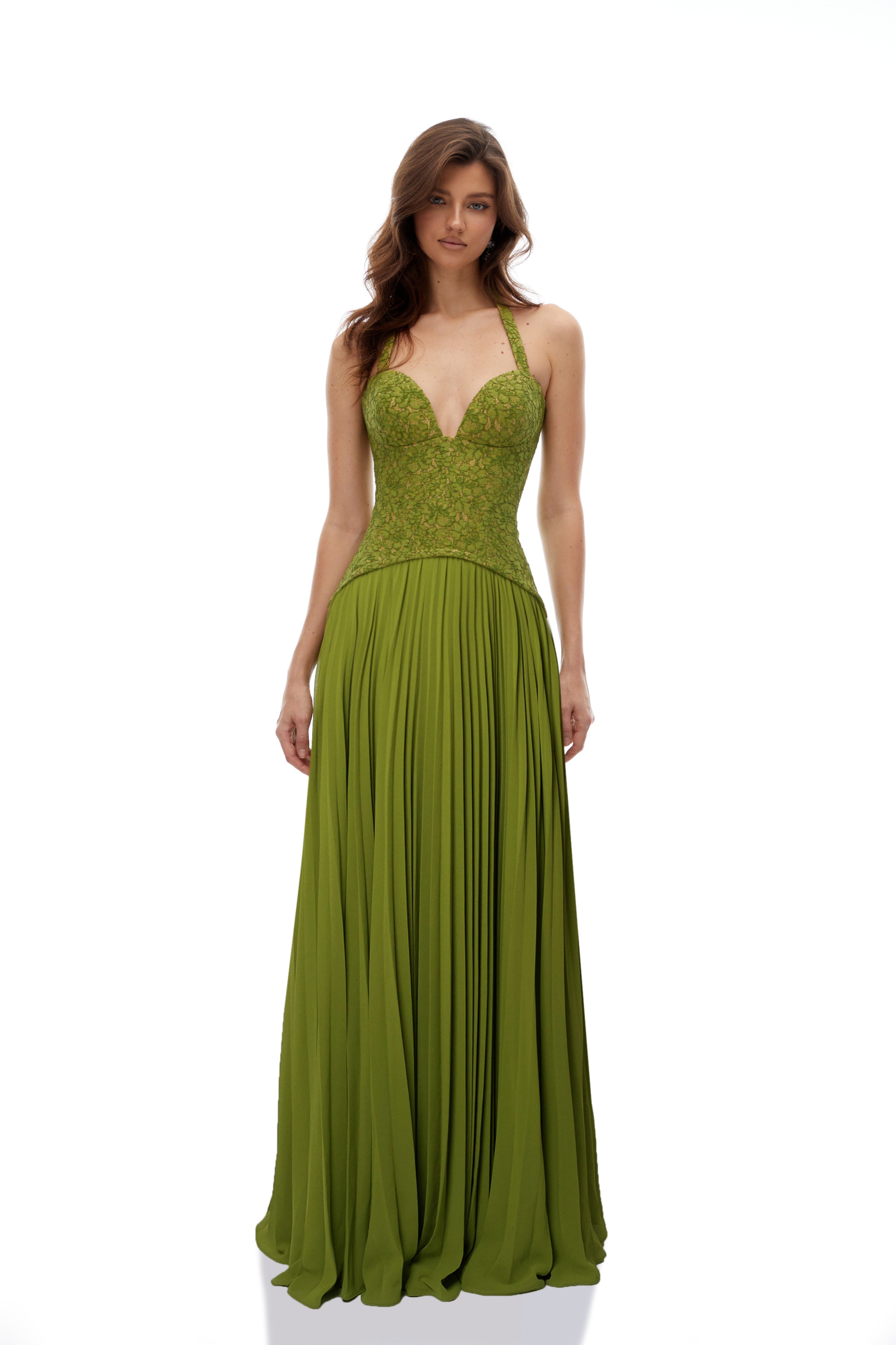 Ronja Emerald Corset Gown
