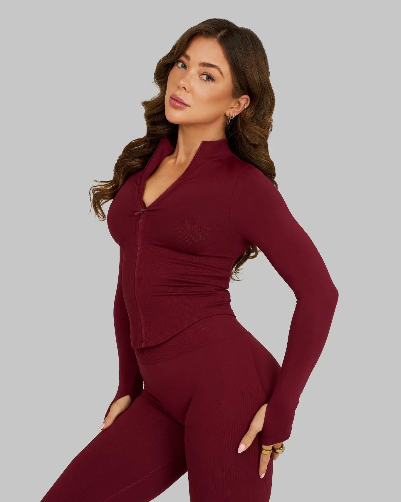Elevate Sculpt Shapewear Jacket | Fine Wine