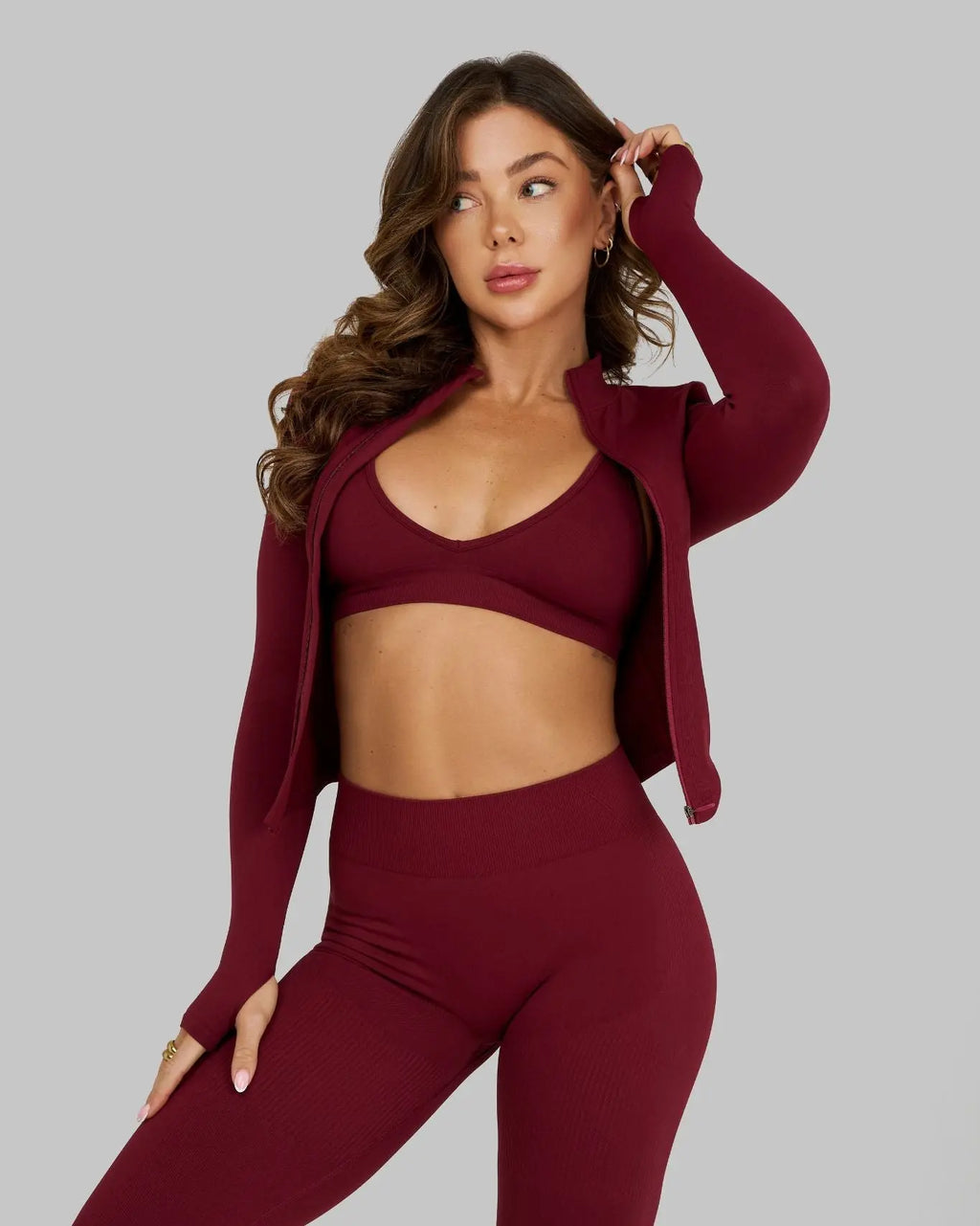 Elevate Sculpt Shapewear Jacket | Fine Wine