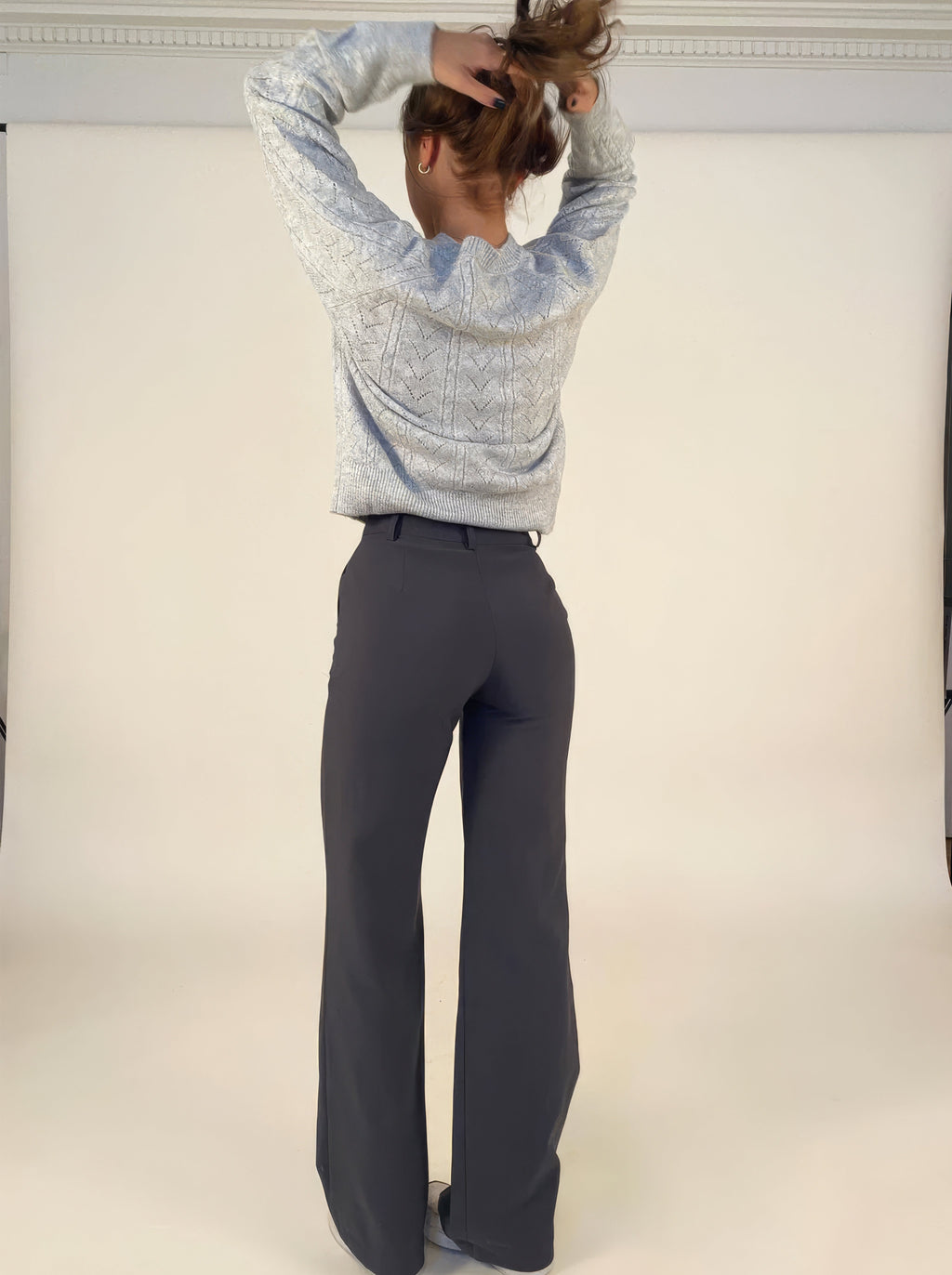 Beau | High-Waist Pantalon Met Rechte Pijpen