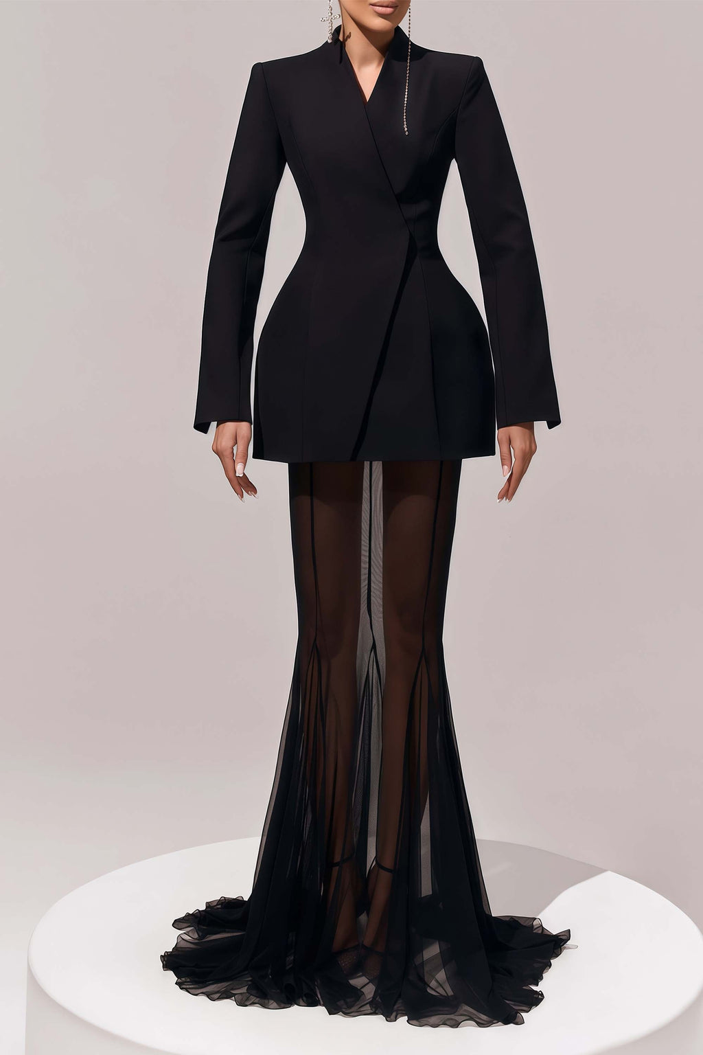 Enora Barrel Design Jacket & Skirt Set