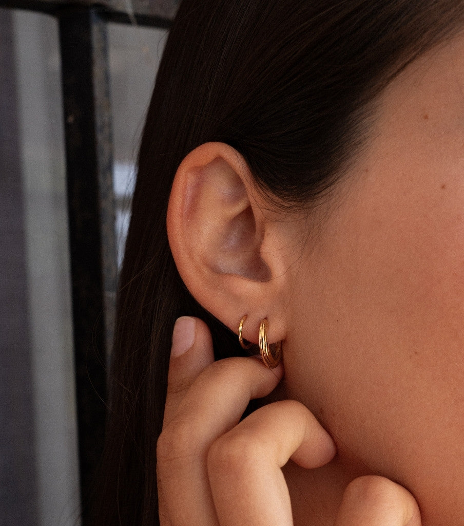 Oorbellen - carved twister