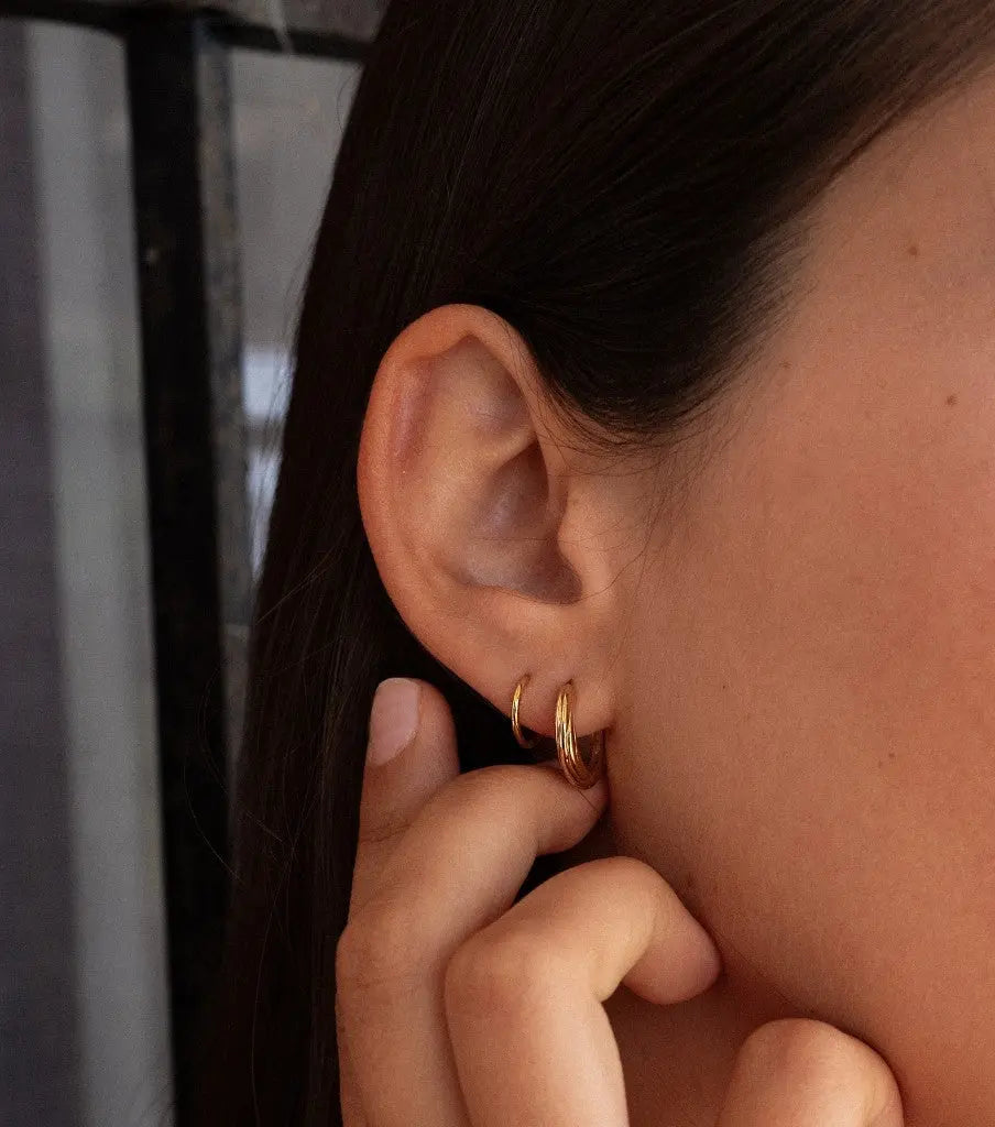 Oorbellen - carved twister