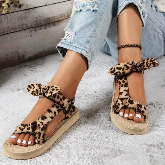 Neroli | Comfortabele Luipaardprint Sandalen