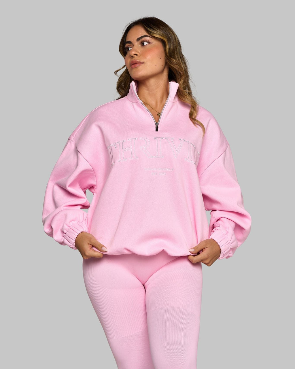 Chiara Original Halfzipper Sweater | Candy Pink