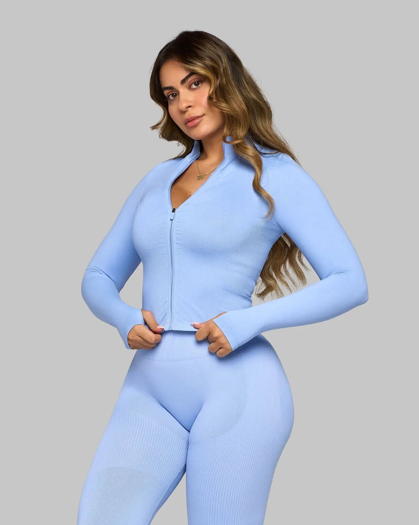 Chiara Sculpt Shapewear Jacket | Glacier