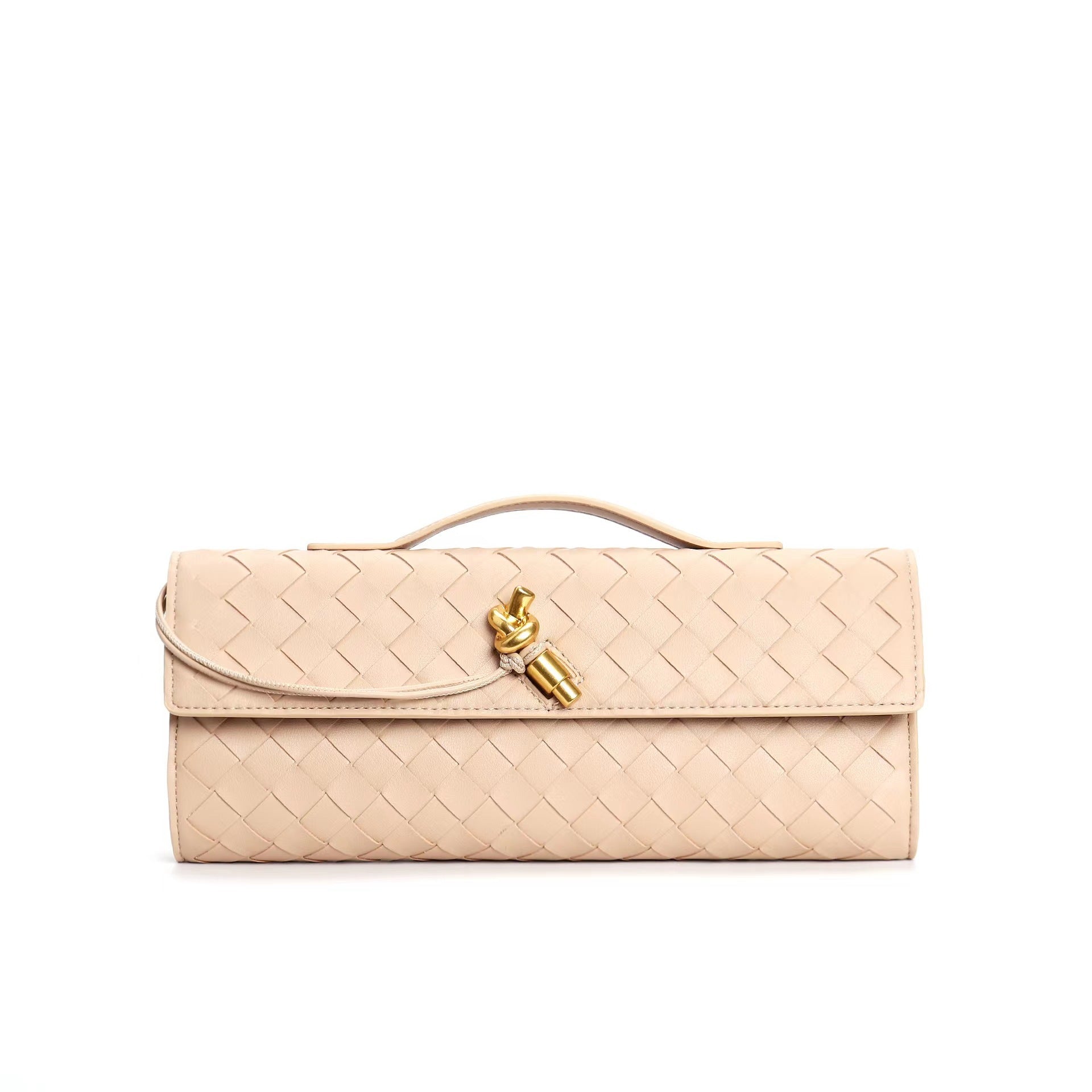 Leora | Luxe Schoudertas - Woven Clutch