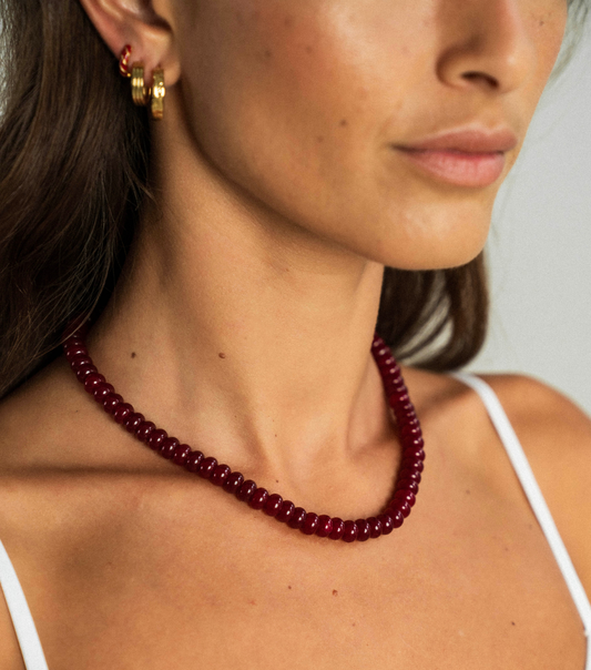 Ketting - deep red