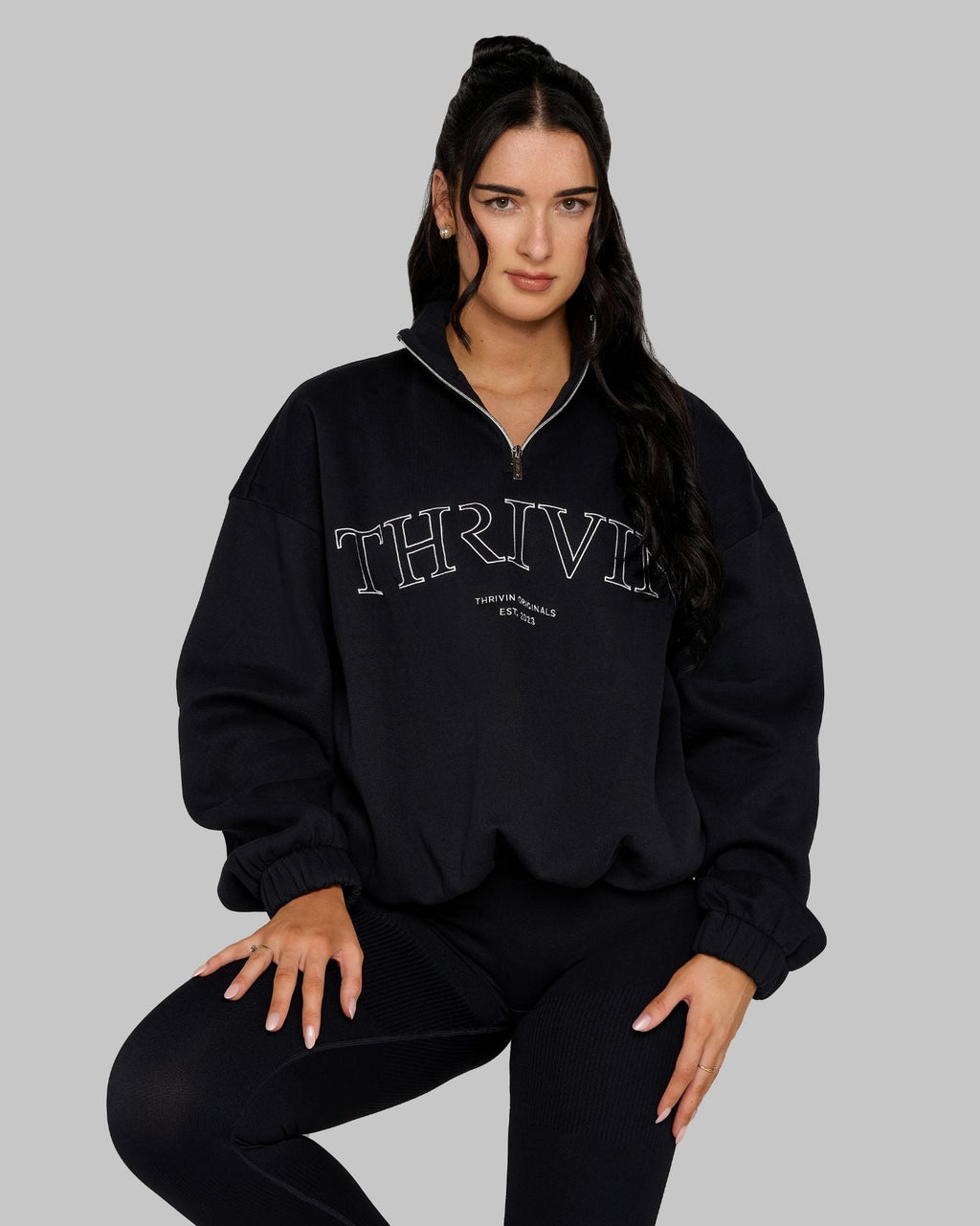 Original Halfzipper Sweater | Night Black