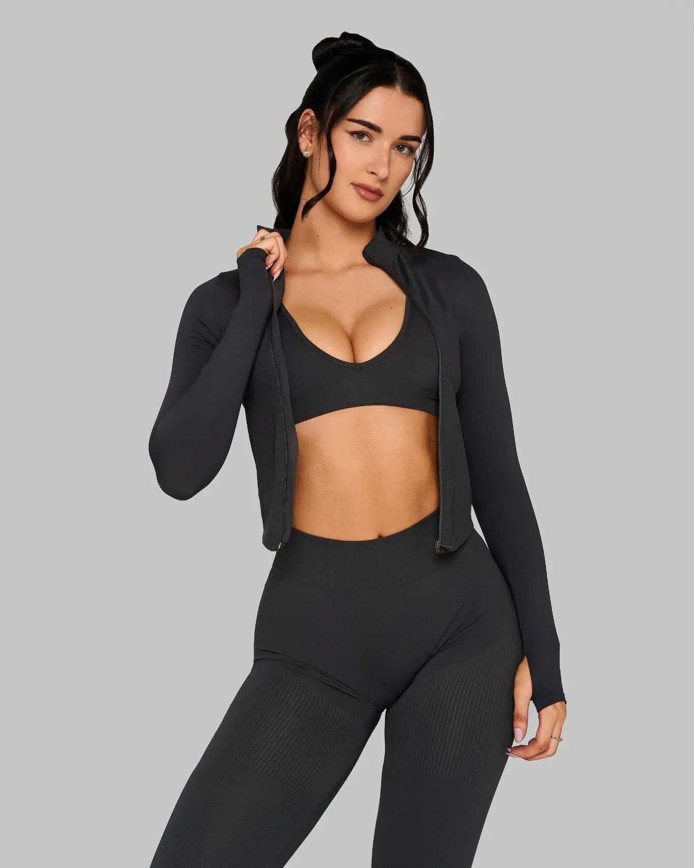 Elevate Sculpt Shapewear Jacket | Charcoal Grey