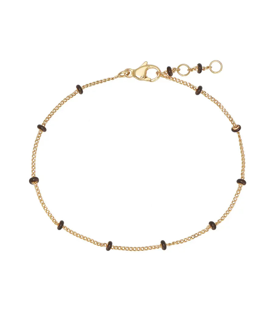 Armband - chocolat dot excl. bedel