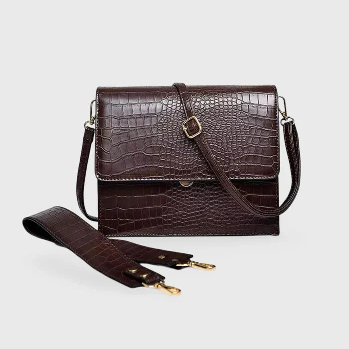 Diek | Maxi Croc Schoudertas - Crossbody