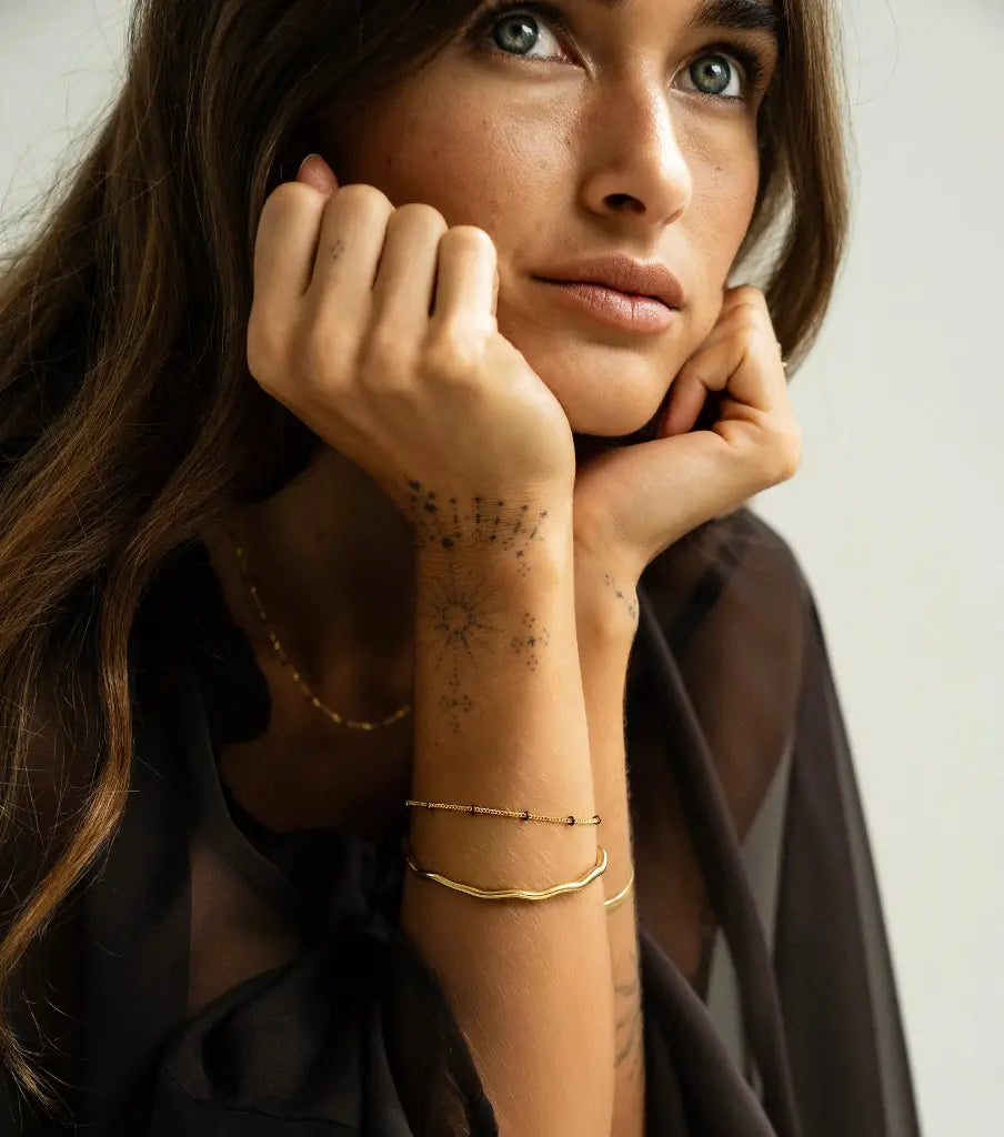 Armband - chocolat dot excl. bedel