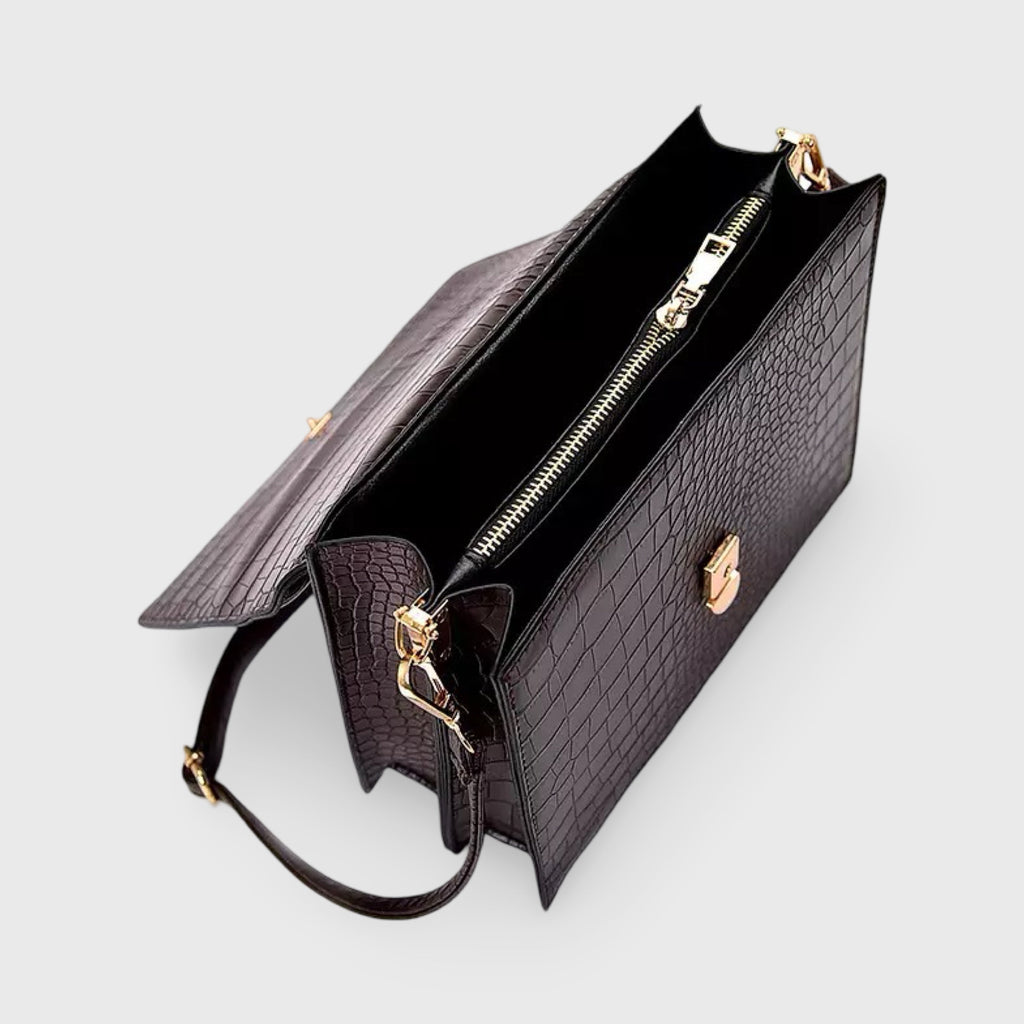 Diek | Maxi Croc Schoudertas - Crossbody