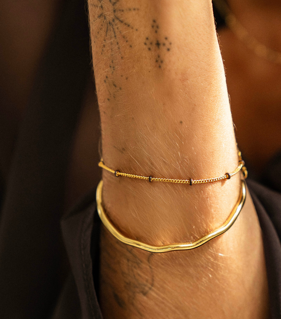 Armband - chocolat dot excl. bedel