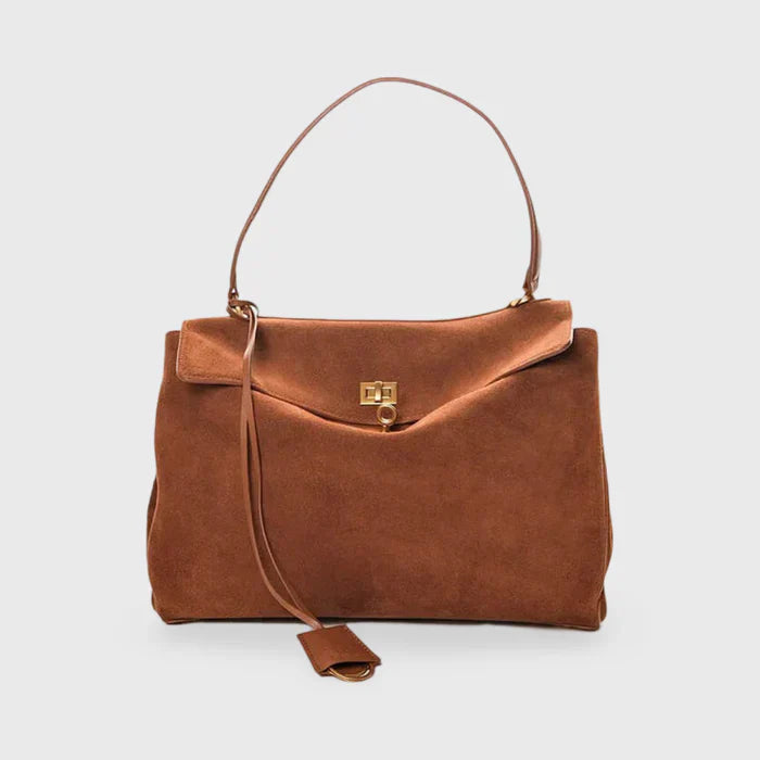 Luxe Suede Schoudertas - Stijlvol & Praktisch