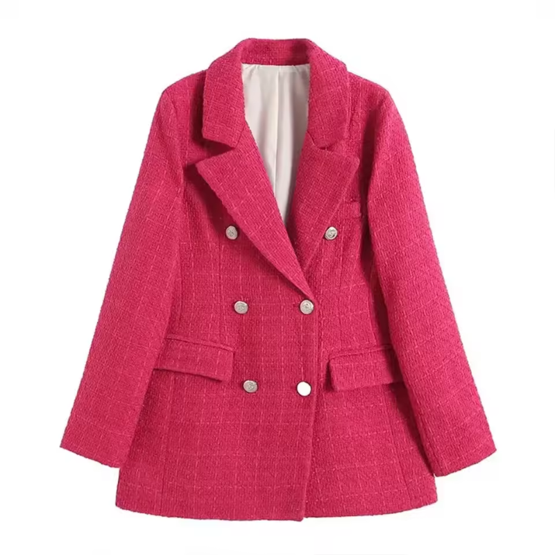 Elcke | Dames Blazer met Reverse Kraag en Elegante Knopen