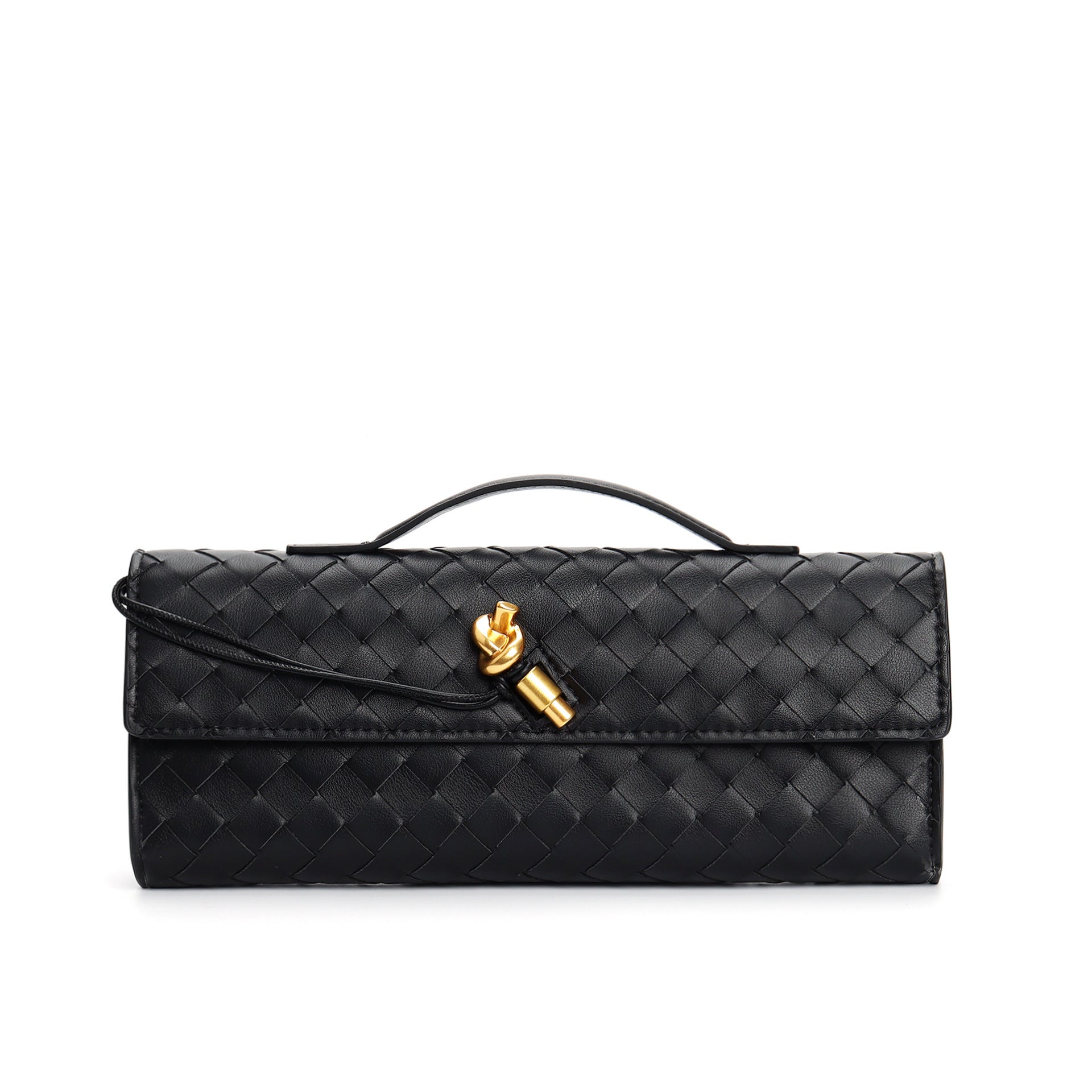 Leora | Luxe Schoudertas - Woven Clutch