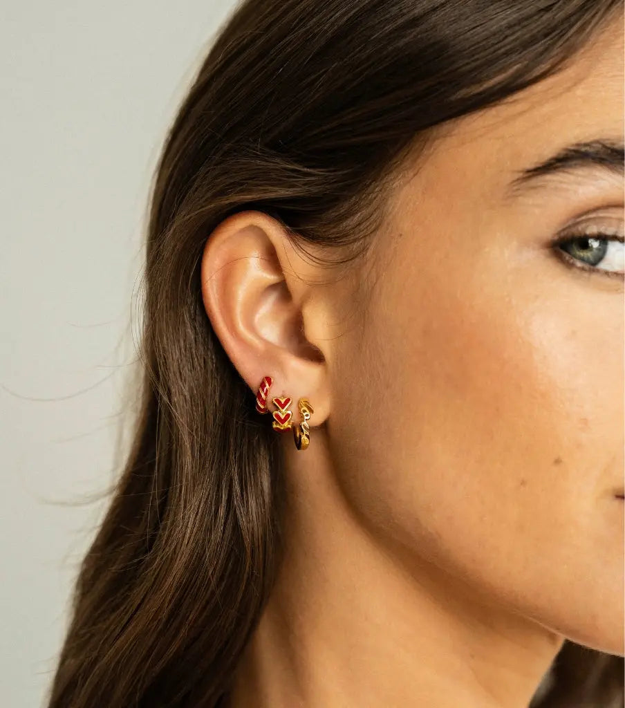 Oorbellen - hearts click