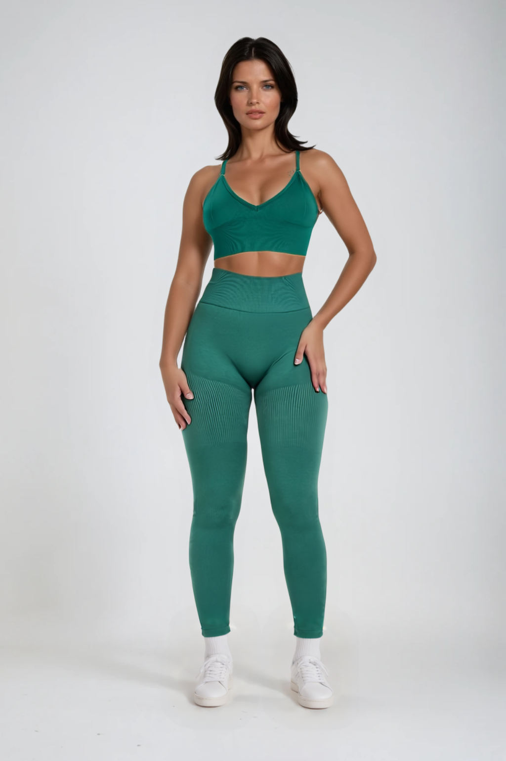 Jenner | Dames Sportlegging - High Waisted met Ribbel Ontwerp