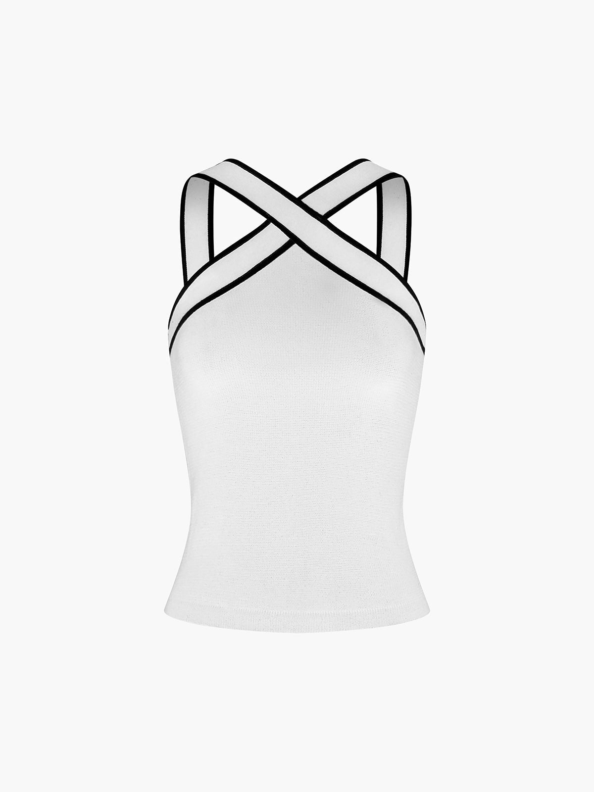 Elegante Cross Halter Top