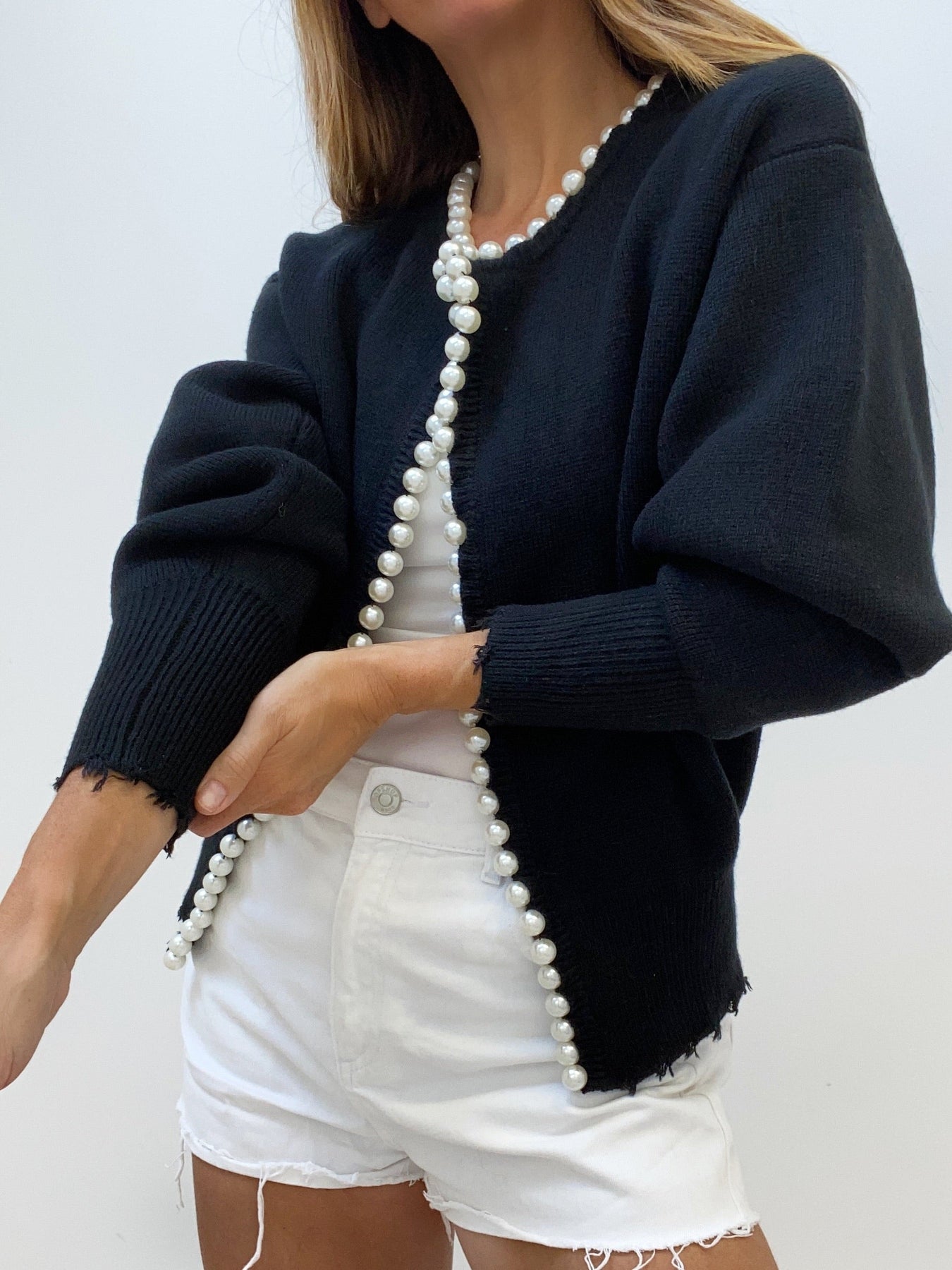 Frederique | Comfortabel Vest voor Dames met Parels