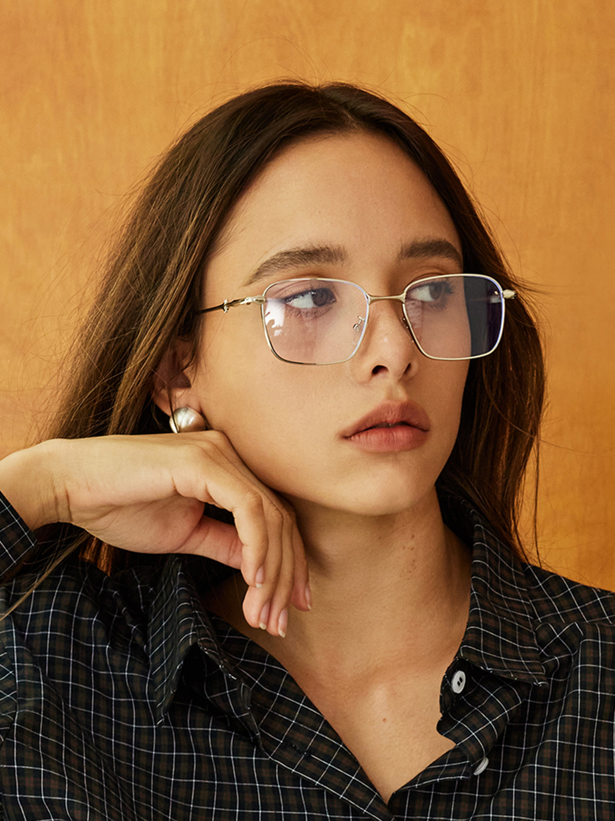 Anca | Eleganta fyrkantiga glasögon – Unisex – UV-skydd 