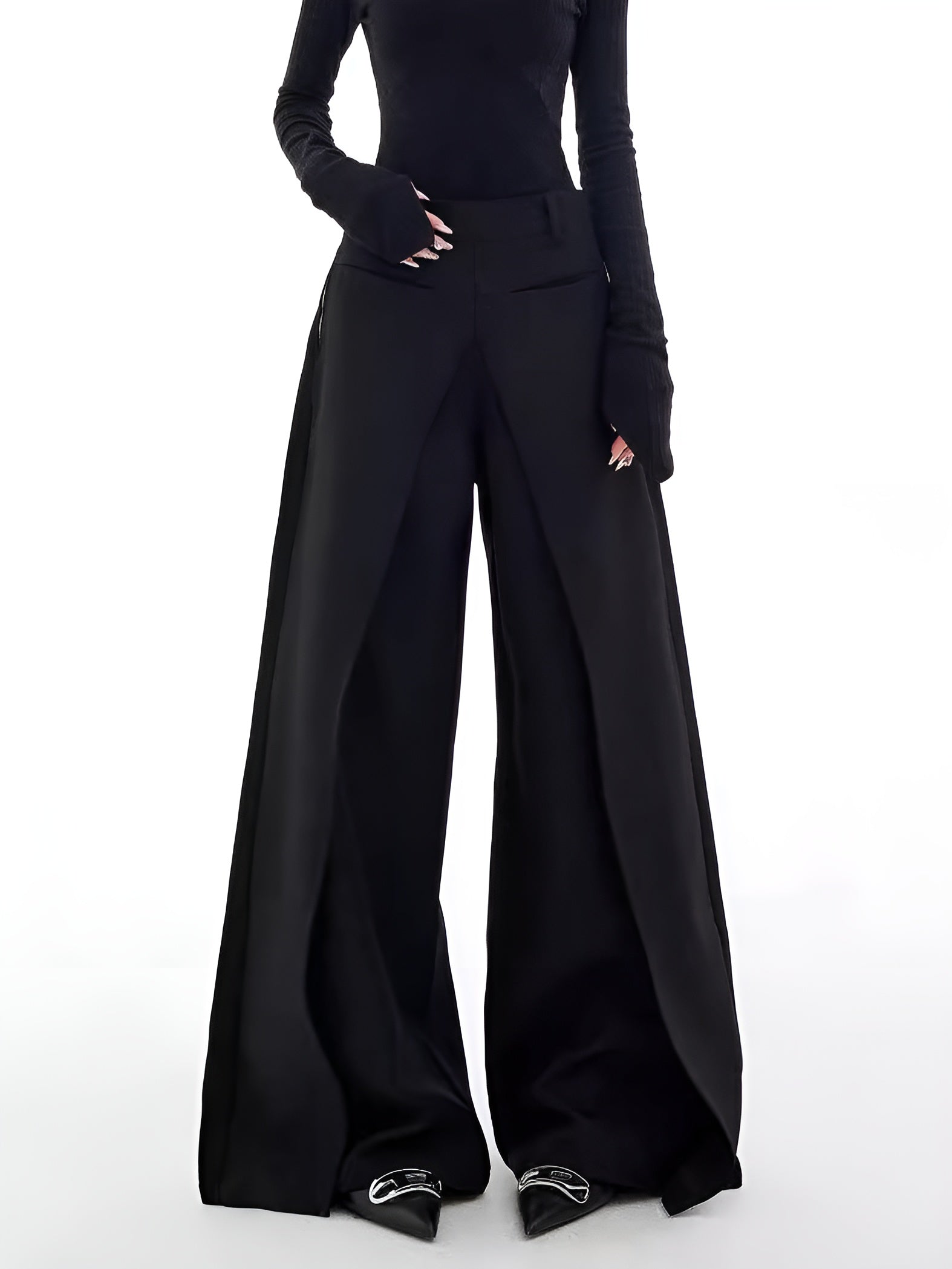 Noma | Luchtige Casual Wide-Leg Broek met Pockets