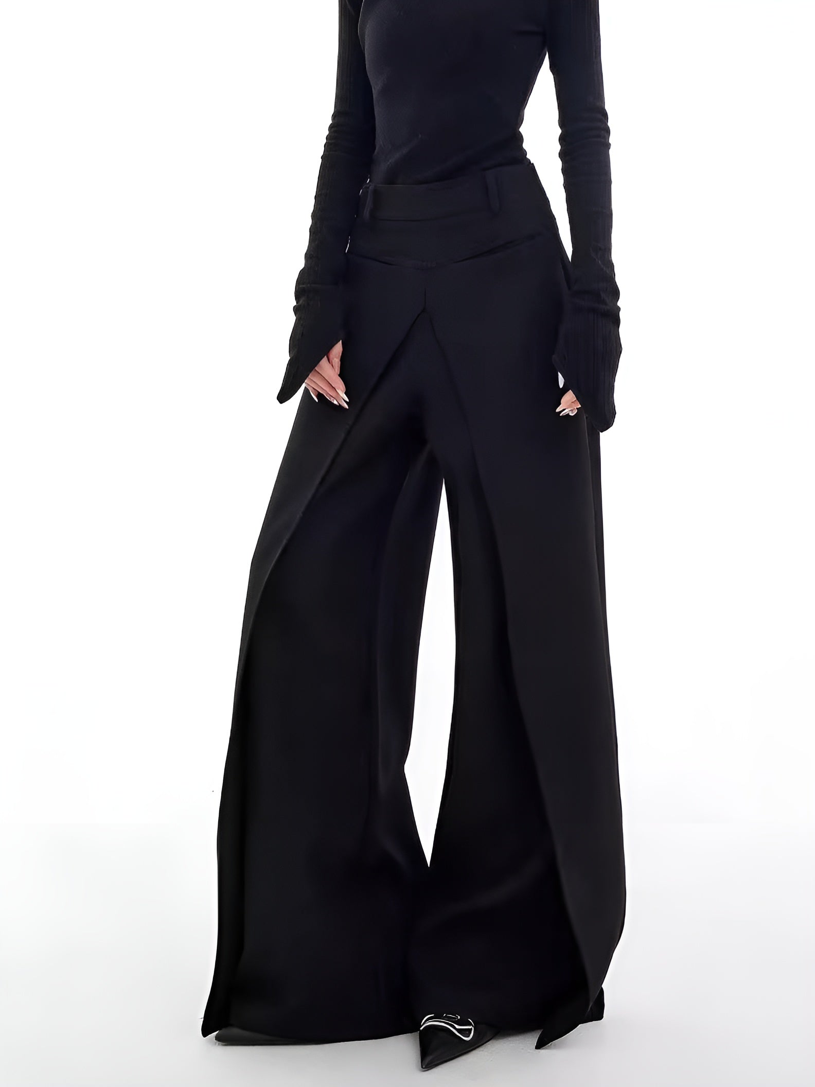 Noma | Luchtige Casual Wide-Leg Broek met Pockets