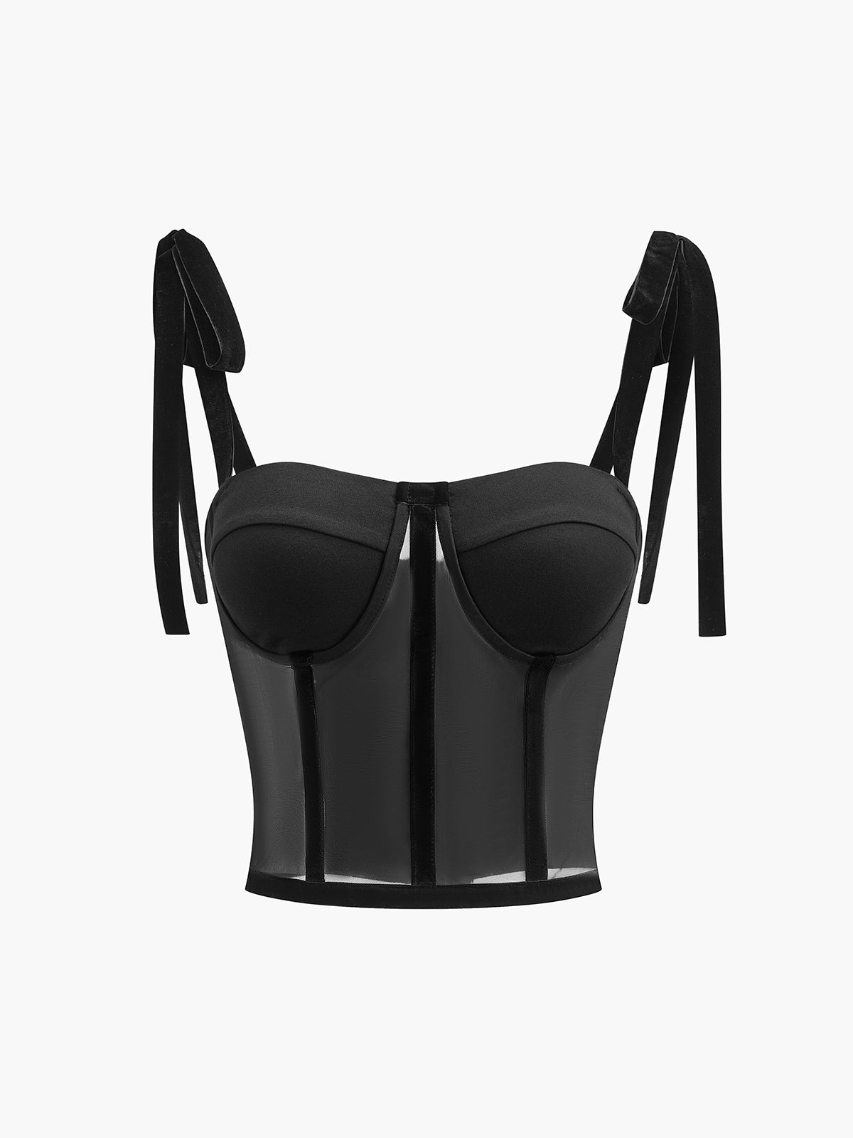 Deniz | Doorzichtige Mesh Bustier Top voor Dames - Elegant & Stijlvol